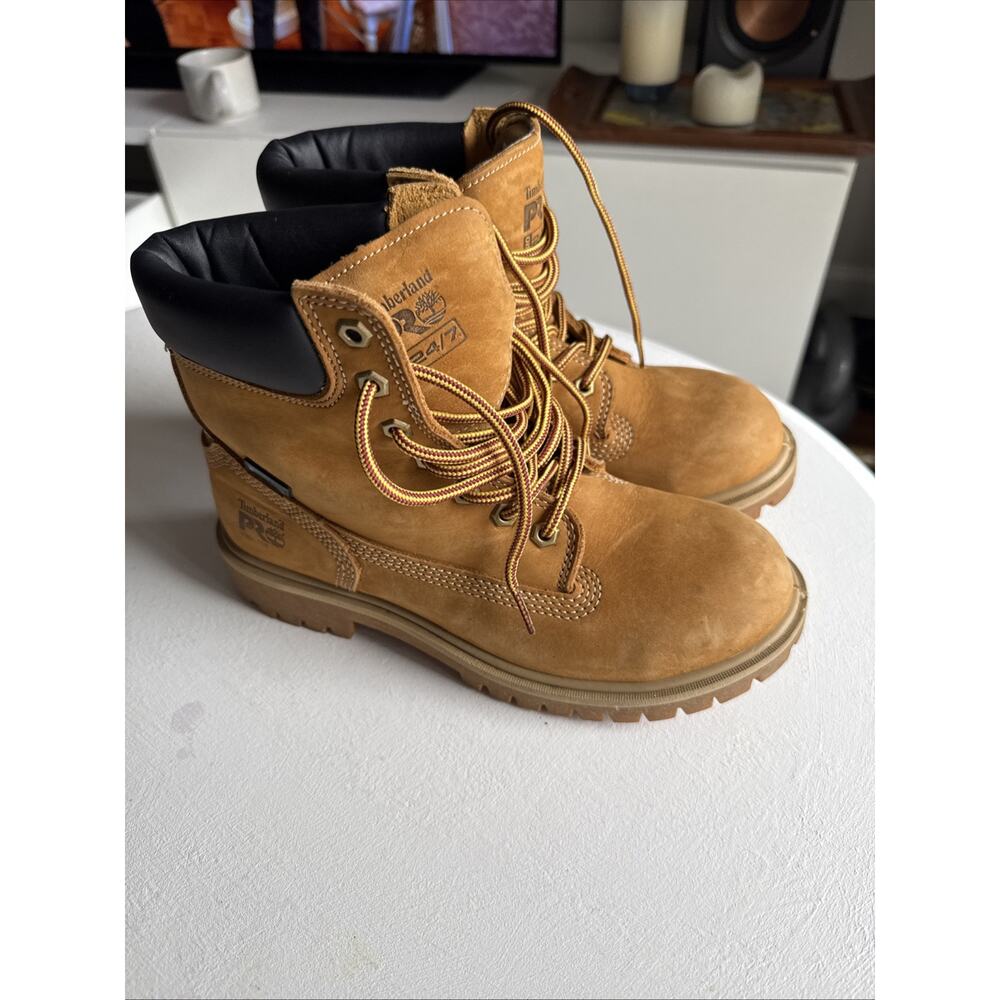 Timberland Wheat Nubuk Work Boots Pro Womens 7